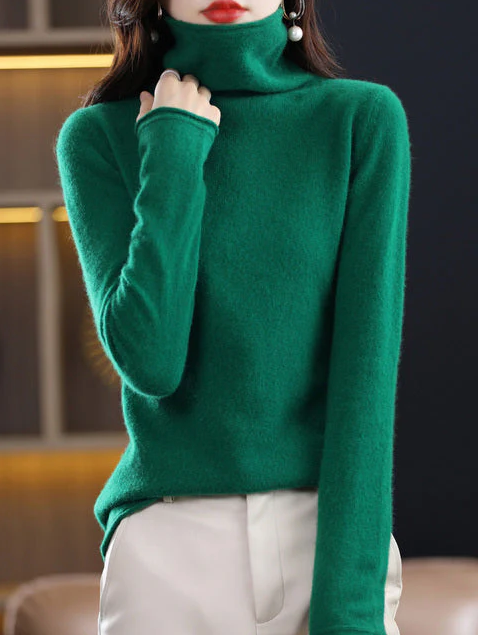 Helena winter chic: pure wool turtleneck for stylish elegance