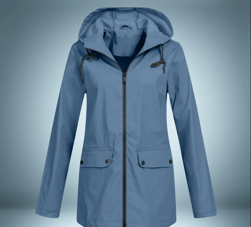 Blue - rubber raincoat