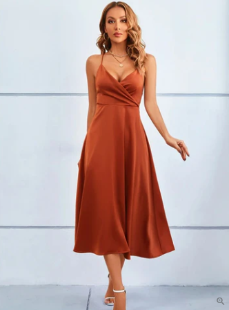 Scarlett strapless backless satin maxi dress