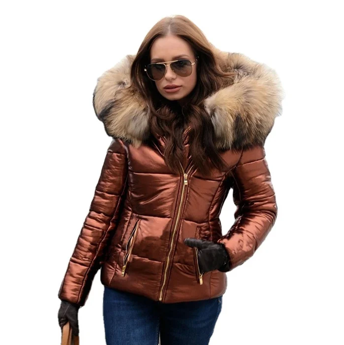 Laura - elegant winter coat with faux fur