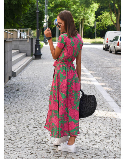 Summer floral maxi dress - Linda