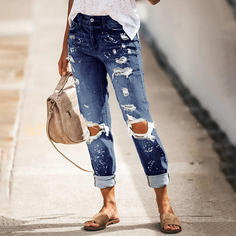 Girlfriends- splatter-denim