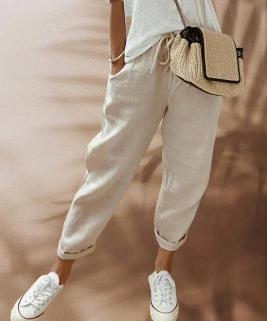 Casual and stylish linen trousers - Tracey