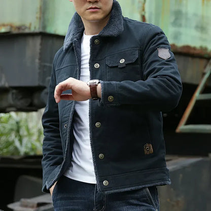 Semi - men's fleece lined winter jacket