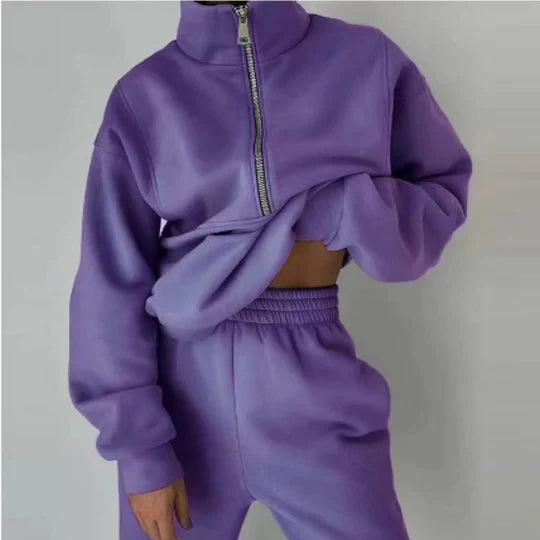 Elsiem | women's comfortable tracksuit | zipper