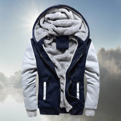 Quinn - fleece jacket with hood and zip