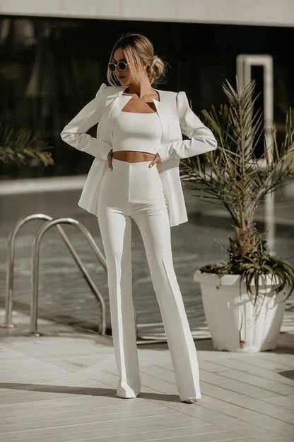 JAMALIA - stylish 3-piece set (blazer, top, trousers)