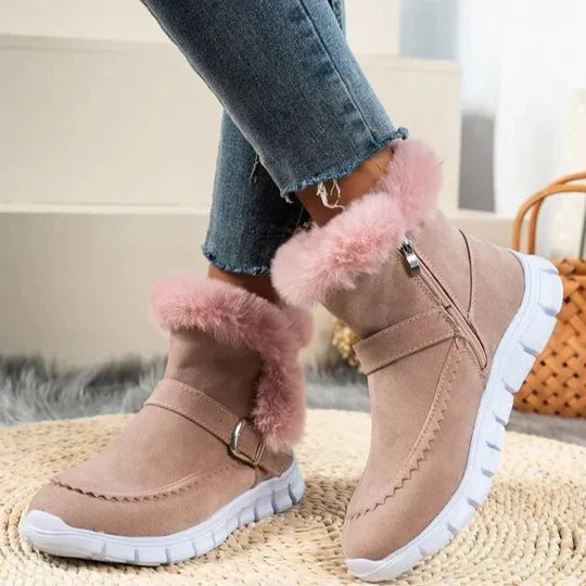 Berna - new casual short plush suede ankle boots