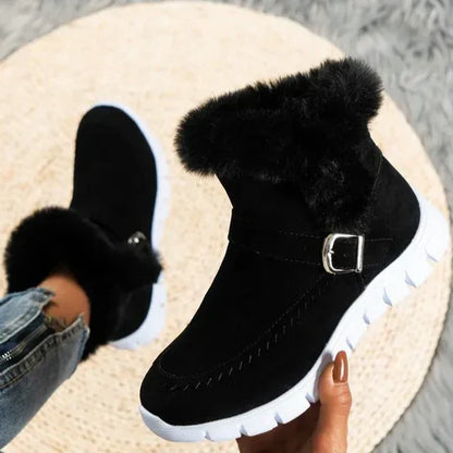 Berna - new casual short plush suede ankle boots