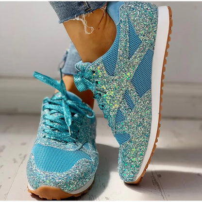 Kiari – sports shoes with sequins for women