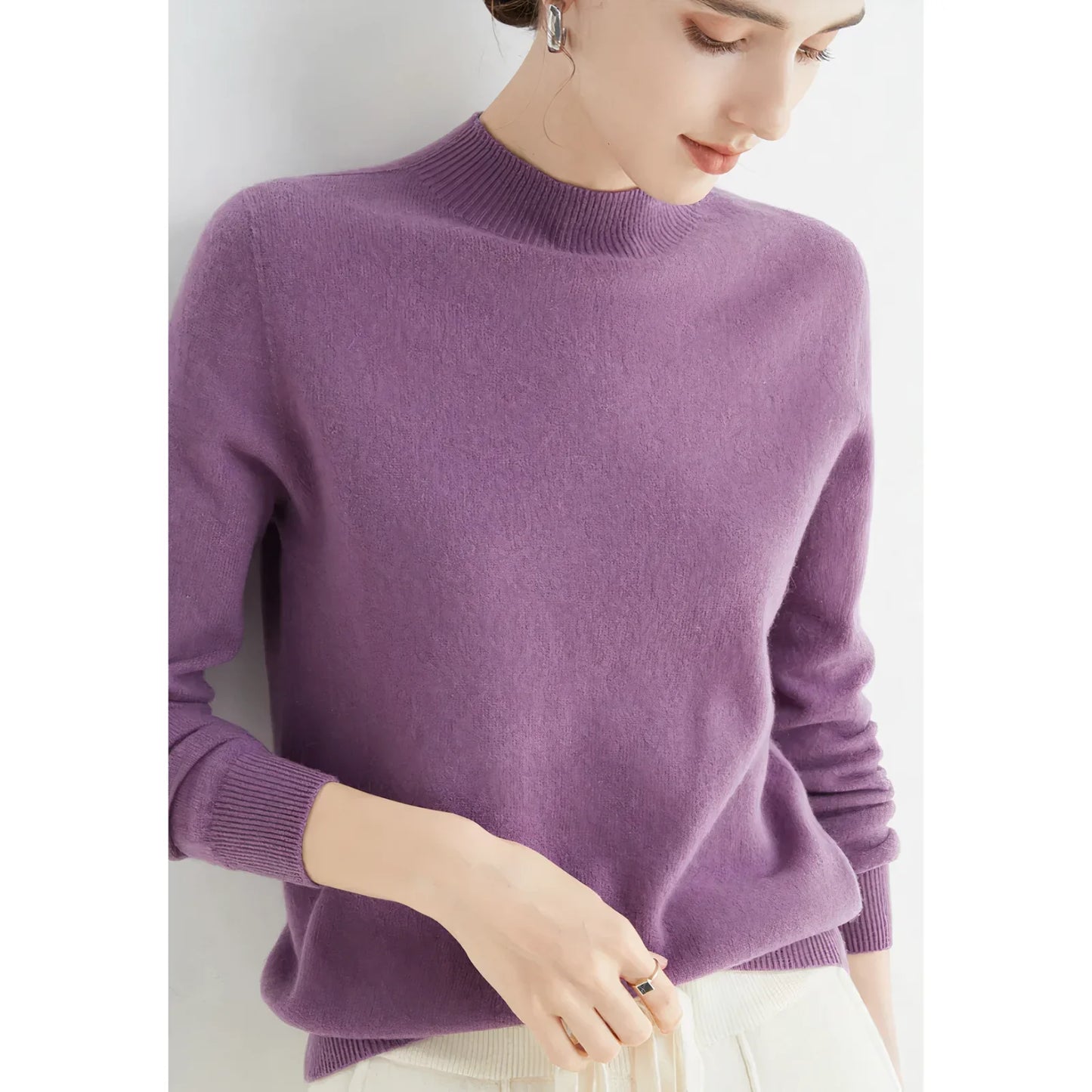 Cashmere knit sweater - yelena