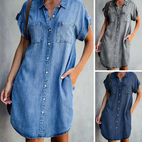 Dress made of denim fabric - zula