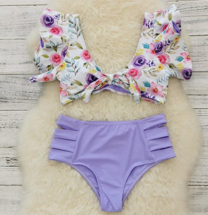 Mia Floral Ruffle Bikini Set