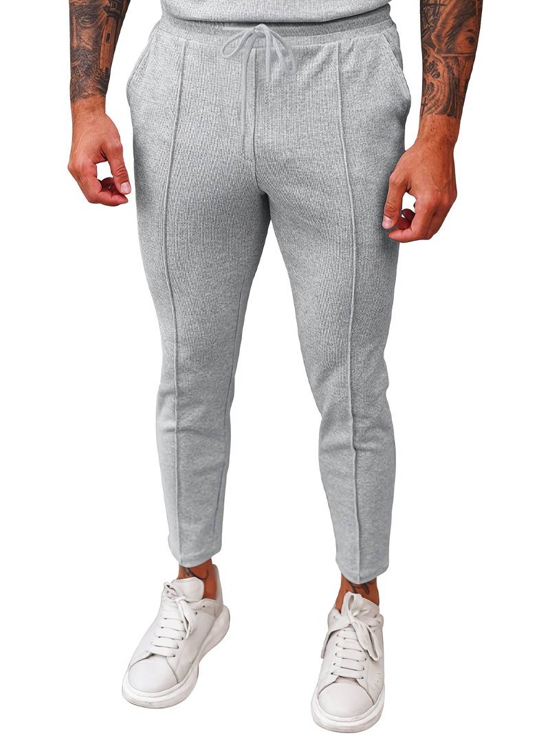 James men's waffle drawstring joggers