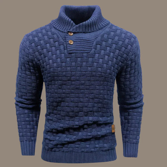 Arvigo - knitted men's sweater with button closure