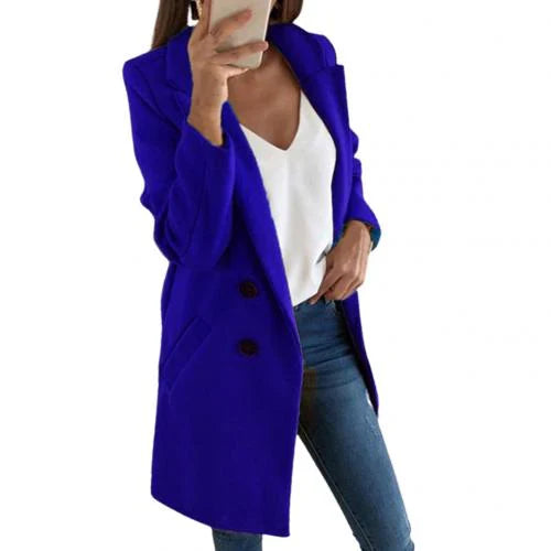 Aurora | elegant long blazer coat