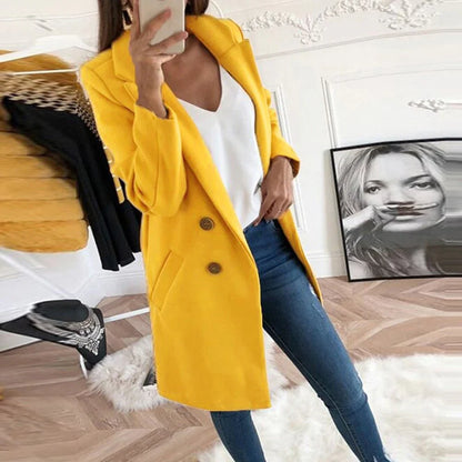 Aurora | elegant long blazer coat