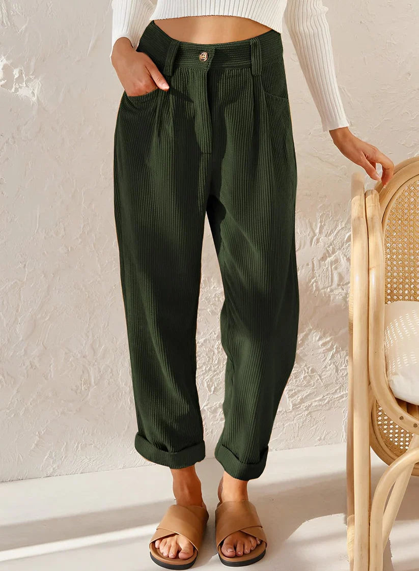 Jana - fashionable corduroy trousers