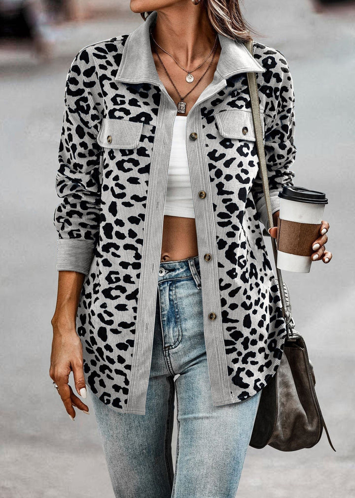 Krystal - leopard jacket for women