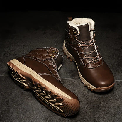 Mesa - vintage leather winter boots for men