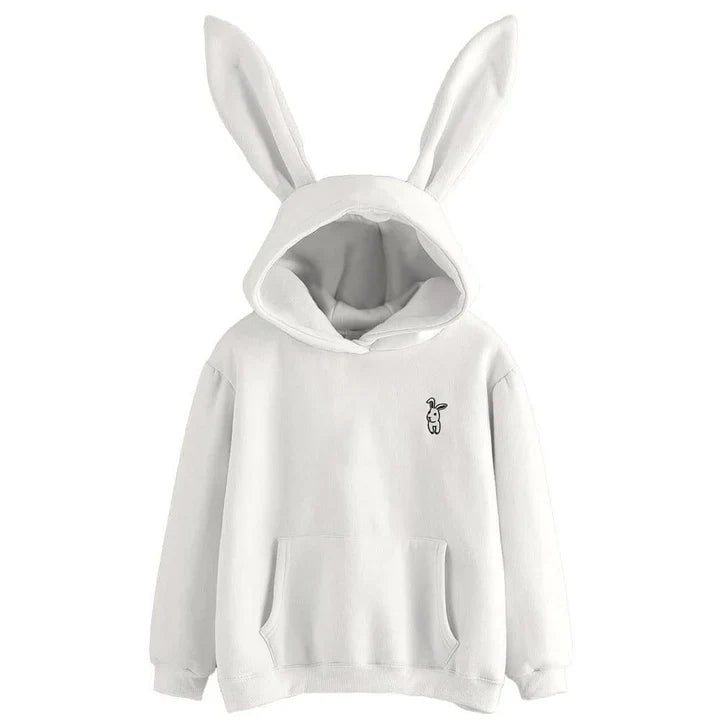 Pera - women's sweatshirt with hood and rabbit ears