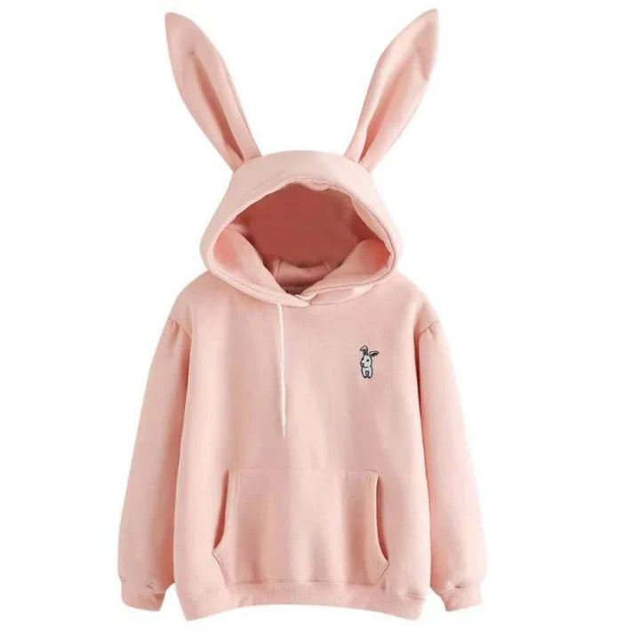 Pera - women's sweatshirt with hood and rabbit ears