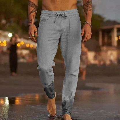 Leisure trousers made of linen for men - jaxx