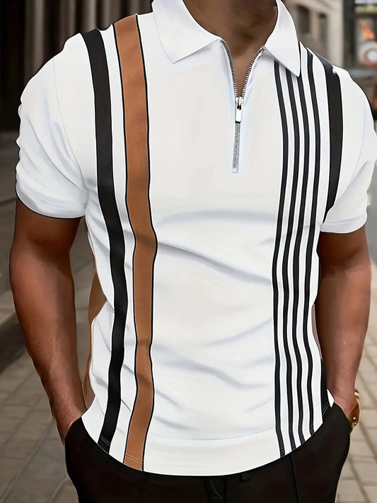 Jacob – casual striped short sleeve shirt for men