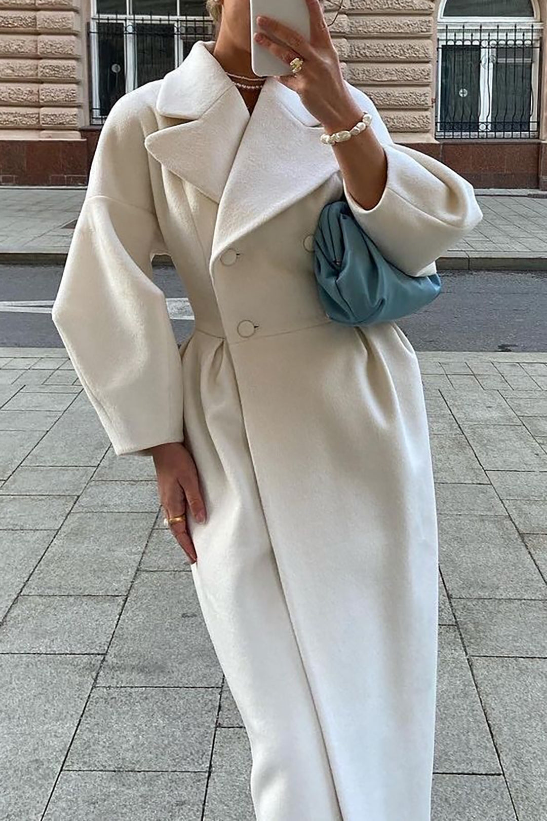 Harper | double breasted midi coat