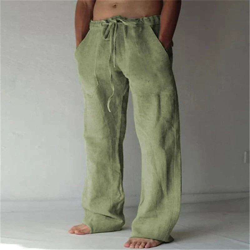 Arthur - men's baggy linen trousers