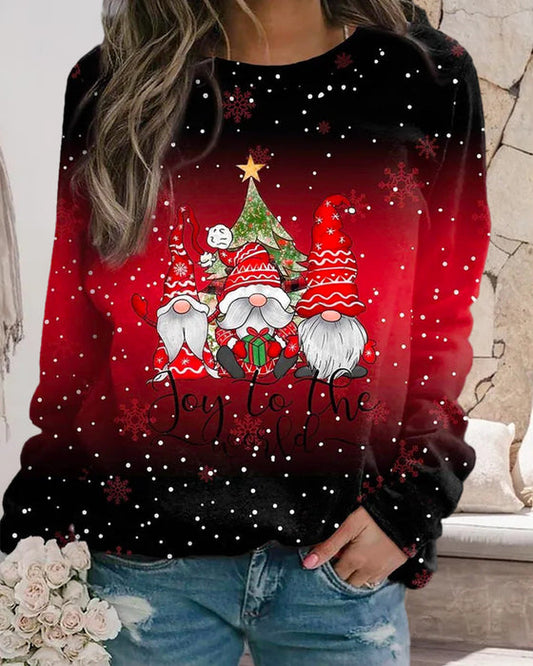 Christmas sweatshirt - with color gradient