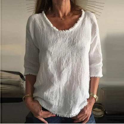 Casual linen top - comfortable & stylish