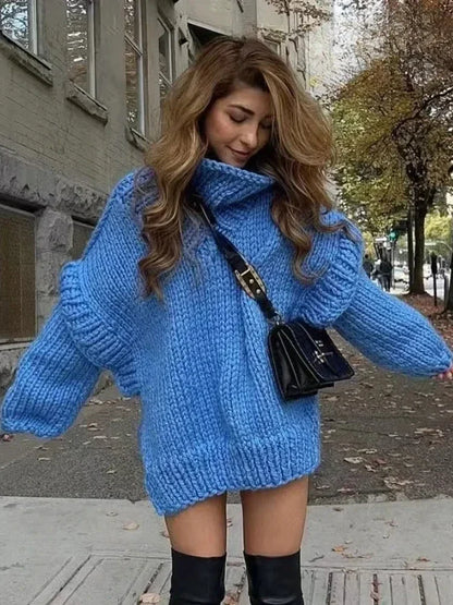 Daphne - oversize turtleneck knit sweater