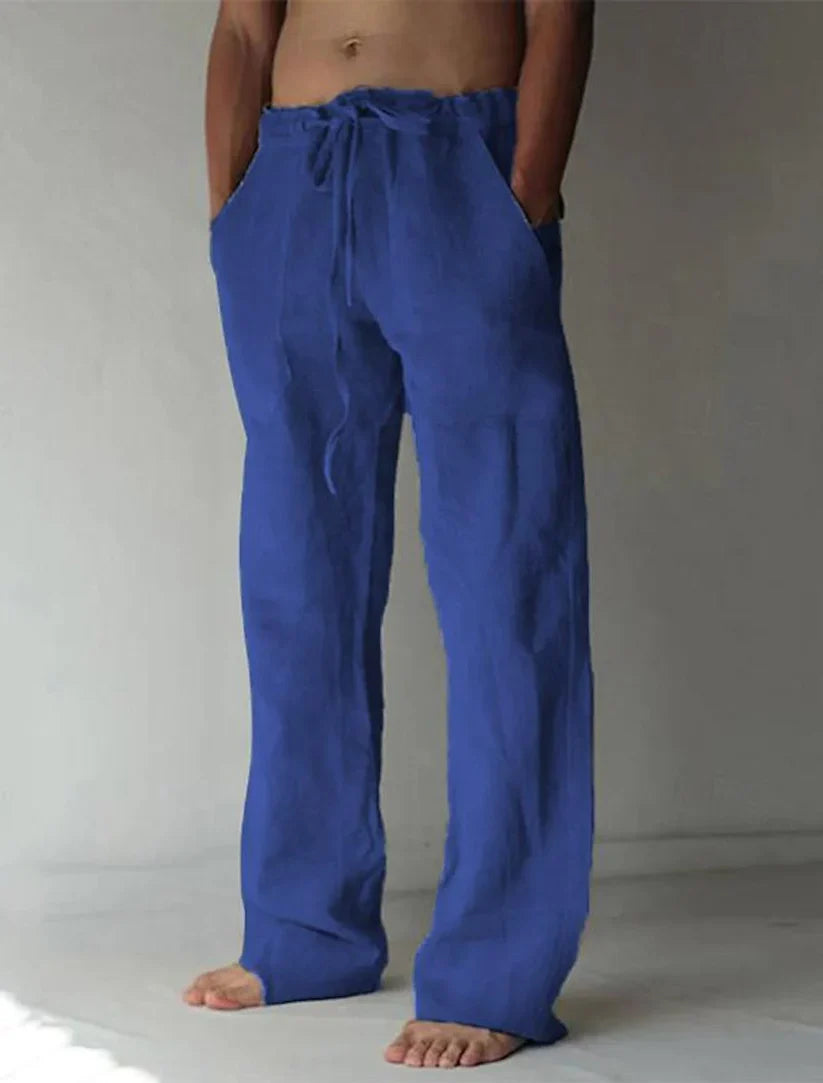 Arthur - men's baggy linen trousers