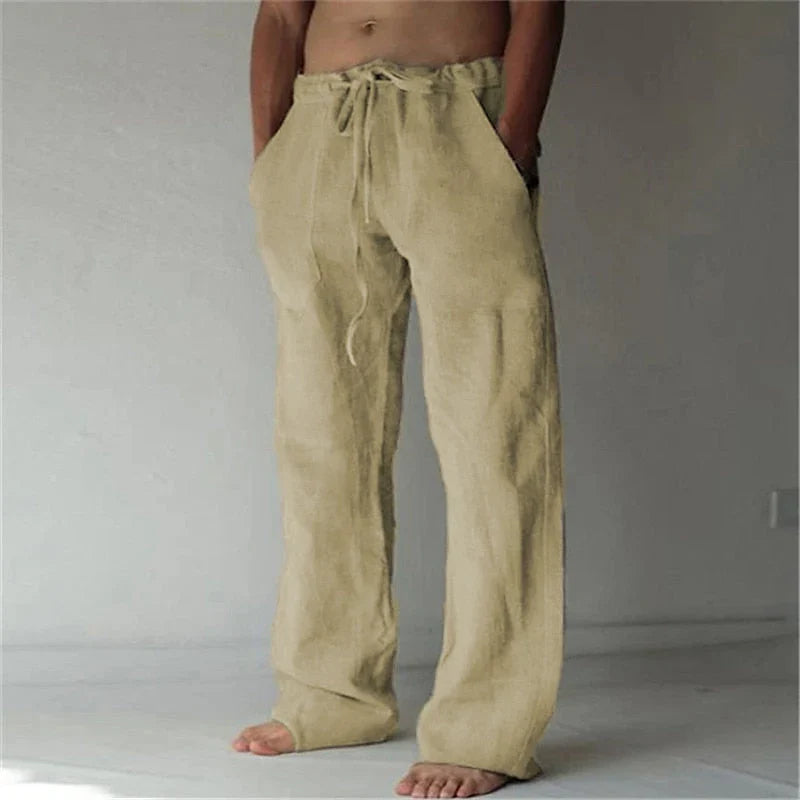 Arthur - men's baggy linen trousers