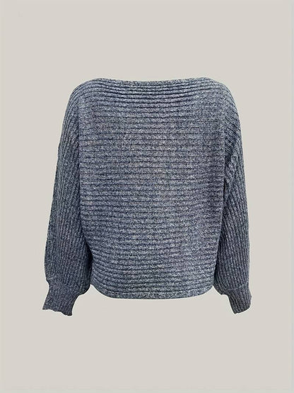 Isadora – one-shoulder knit sweater