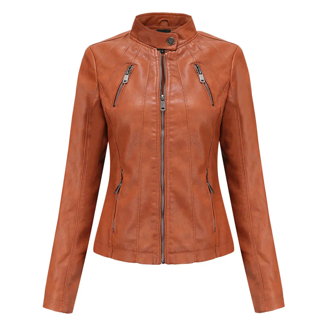 Adelija - stylish leather jacket