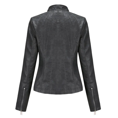 Adelija - stylish leather jacket