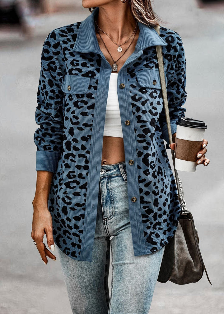 Krystal - leopard jacket for women