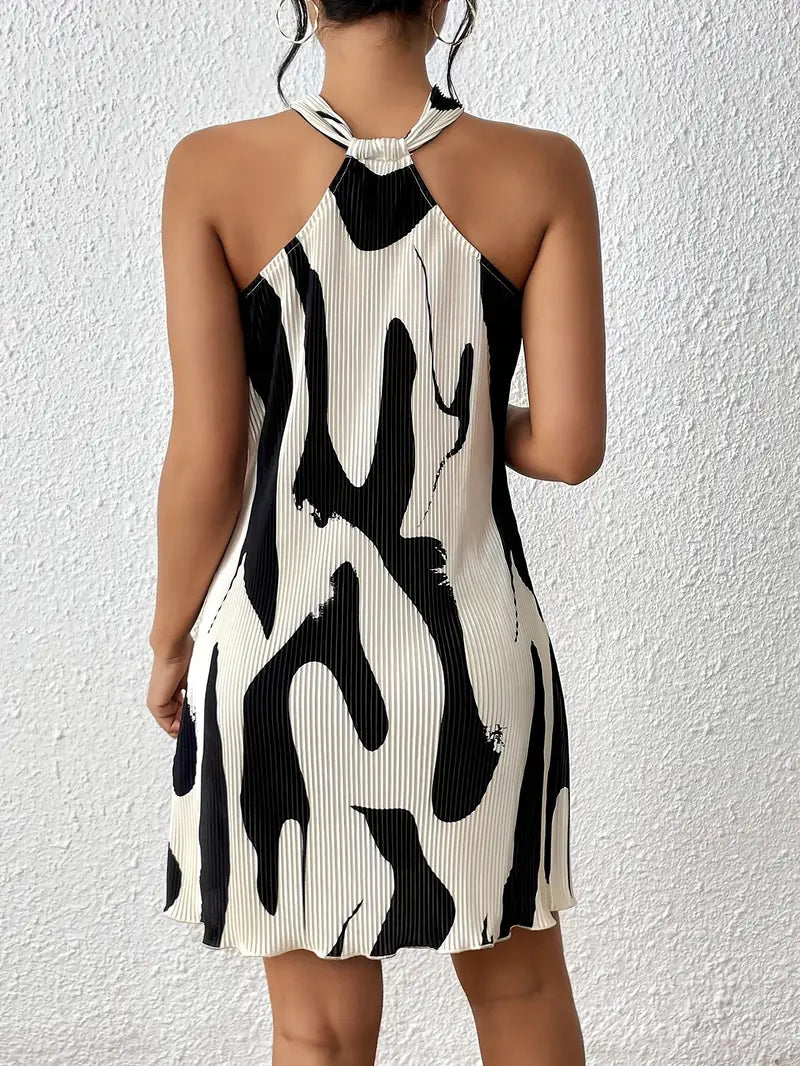 Penelope – sleeveless dress with all-over print