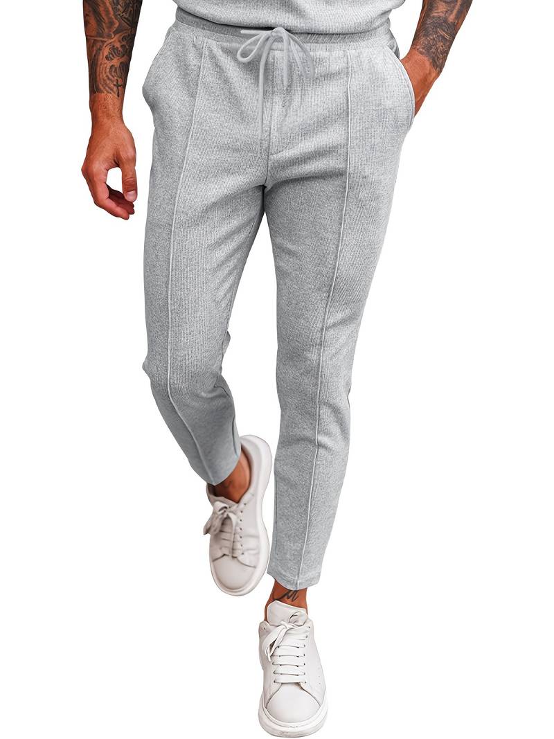 James men's waffle drawstring joggers