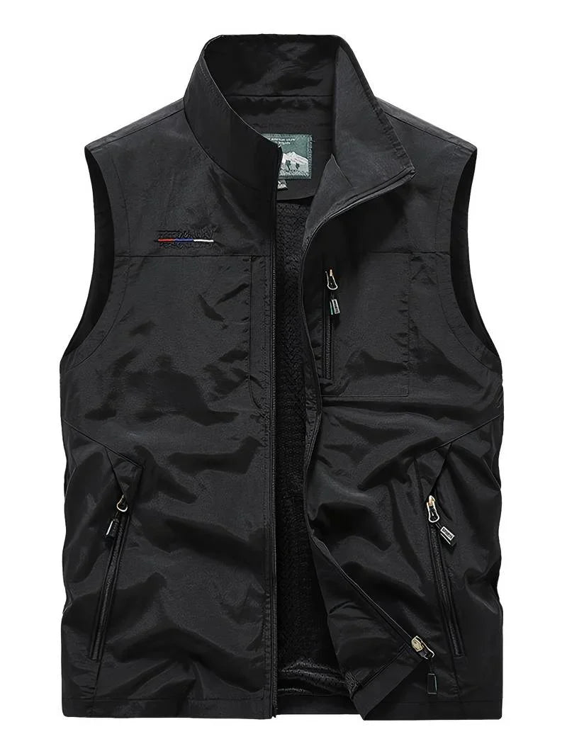 Aristide - men's cargo vest with zip pockets