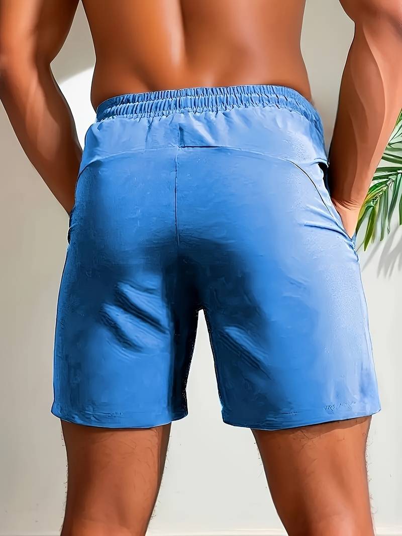 Andrew – sports shorts with drawstring and zip pockets