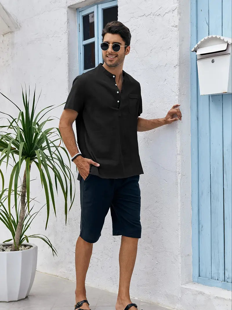 Joe – stylish no-short sleeve shirt for men