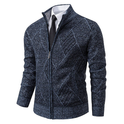 RALPH POLO - Stylish zipper knit sweater for men (Italian design)