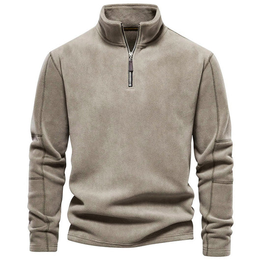 Allen sweater | men's fleece sweater with half zipper