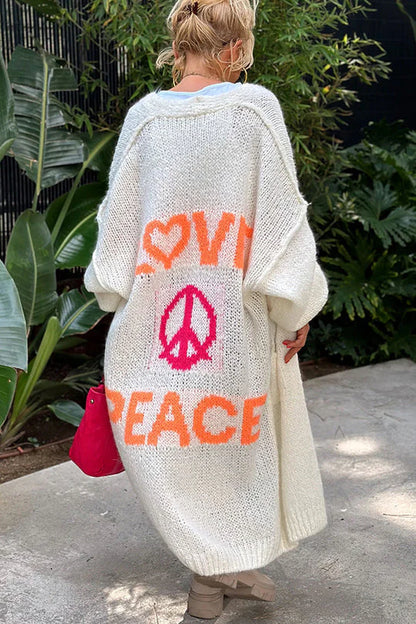 Ibiza - peace stylish cardigan