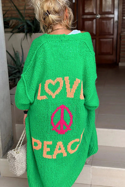 Ibiza - peace stylish cardigan