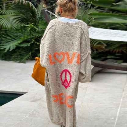 Ibiza - peace stylish cardigan