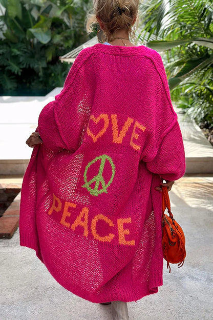 Ibiza - peace stylish cardigan